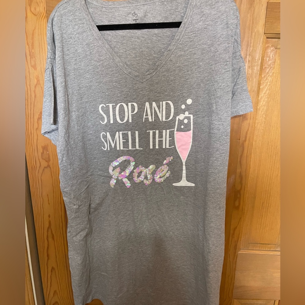 Stop and Smell the Rose Sleep Shirt